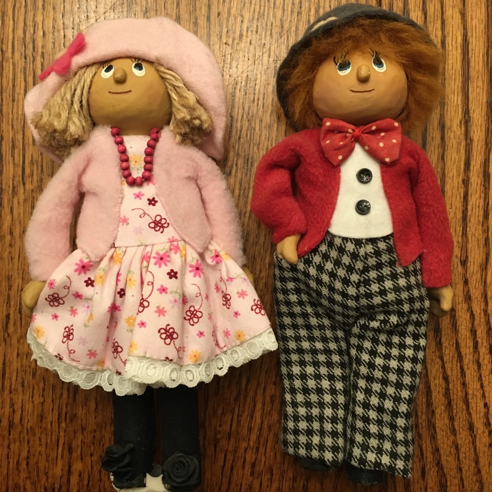 Handmade dumplin dolls made in England